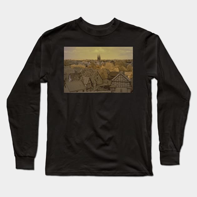 Quedlinburg - IR Long Sleeve T-Shirt by mbangert